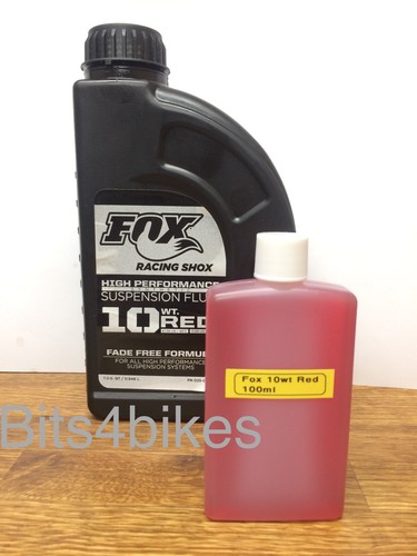 Fox 10wt red suspension fluid - 10wt,