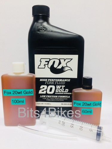 Fox 20wt gold suspension fluid - fox,